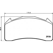 Placute frana Volvo 29136